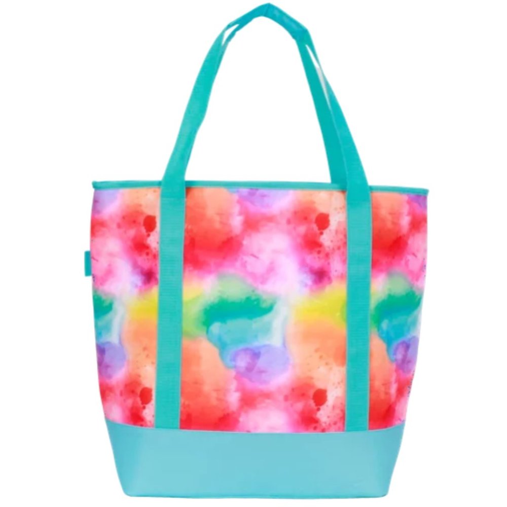 Ozark Trail 50 Can Soft-Sided Cooler Tote  Aqua Blue Watercolors